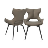 Westin Taupe Swivel Dining Chairs